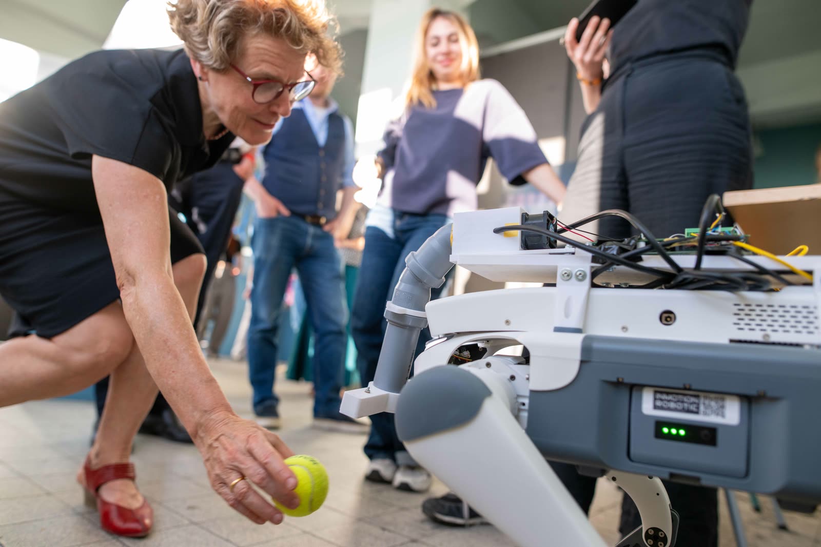 Lite3 com nariz eletrônico na Universidade Técnica de Dresden
