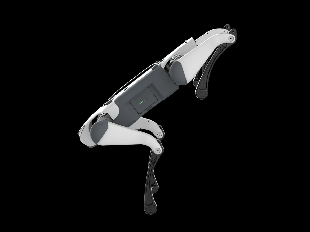 Lite3 em pose dinâmica — render oficial
